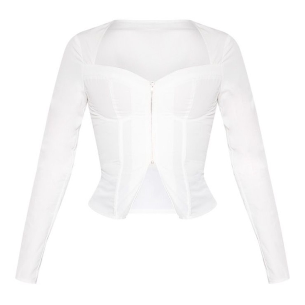 Zip Front Corset Top